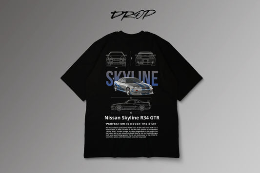 SKY LINE BLUE SHADED DROP