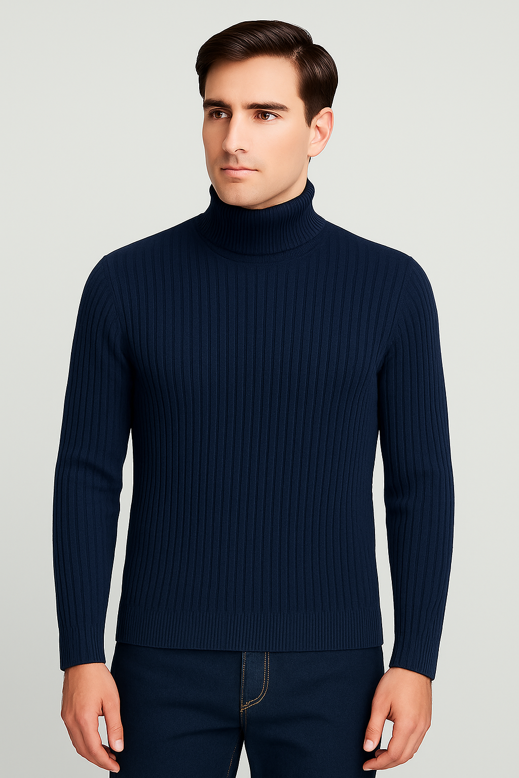 NAVY BLUE HIGHNECK