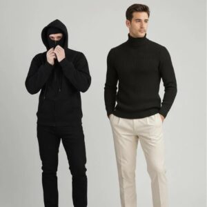 Pack of 2 Balaclava & Black Highneck