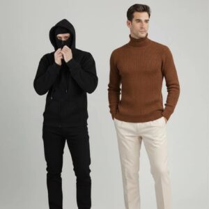 Pack of 2 Balaclava & Brown HighNeck