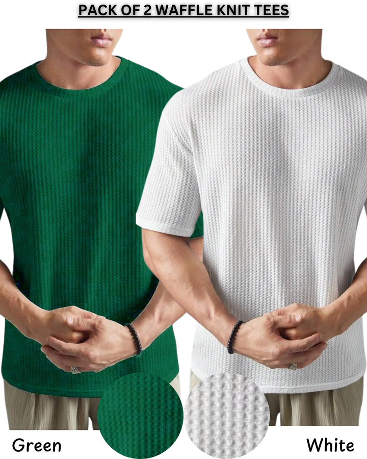 Pack of 2 — Waffle Knit Tees