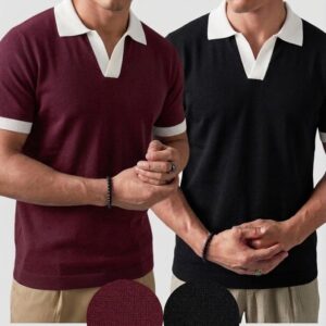 Pack of 2 – Contrast Collar Polo