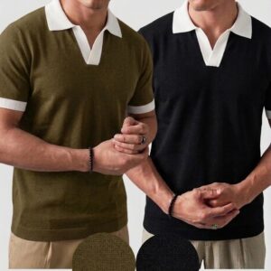 Pack of 2 – Contrast Collar Polo