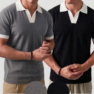 Pack of 2 – Contrast Collar Polo