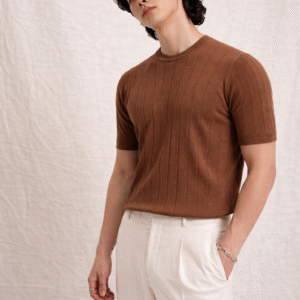 Drop Needle T-shirt – Brown