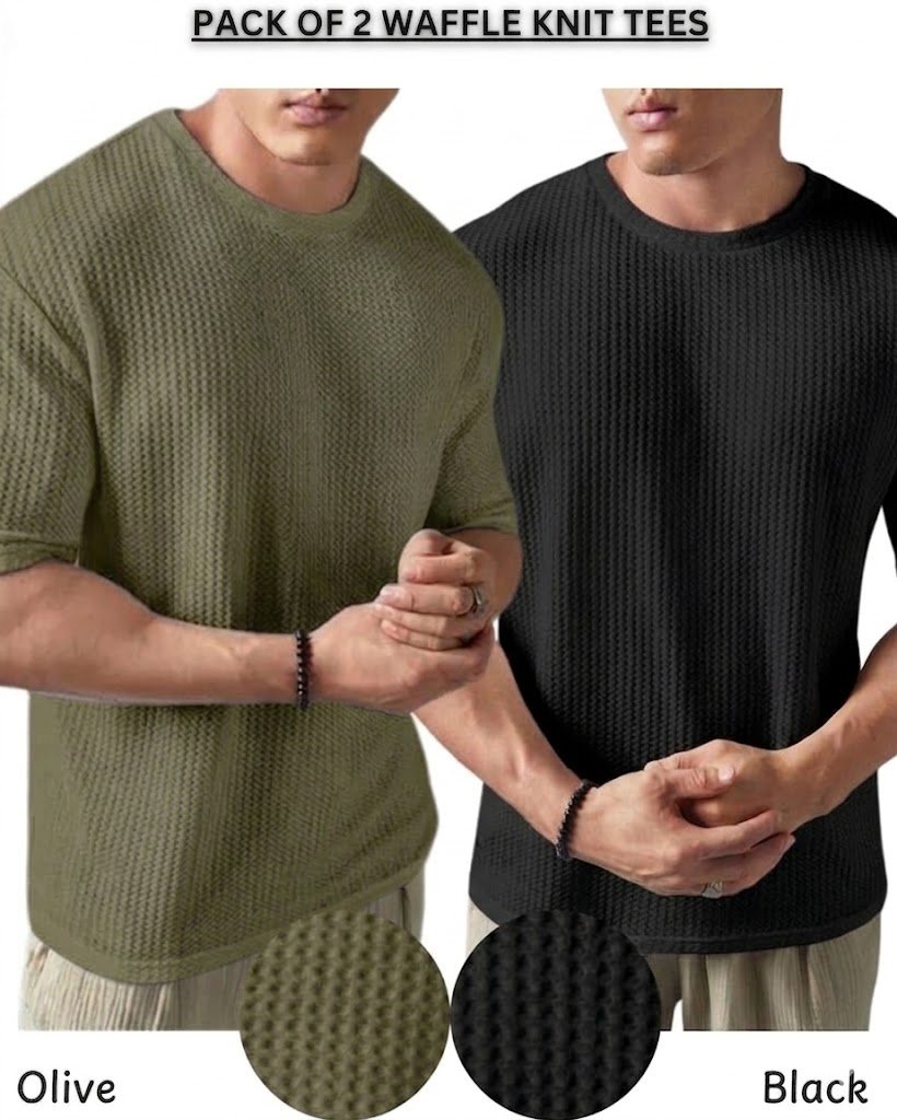 Pack of 2 – Waffle Knit Tees