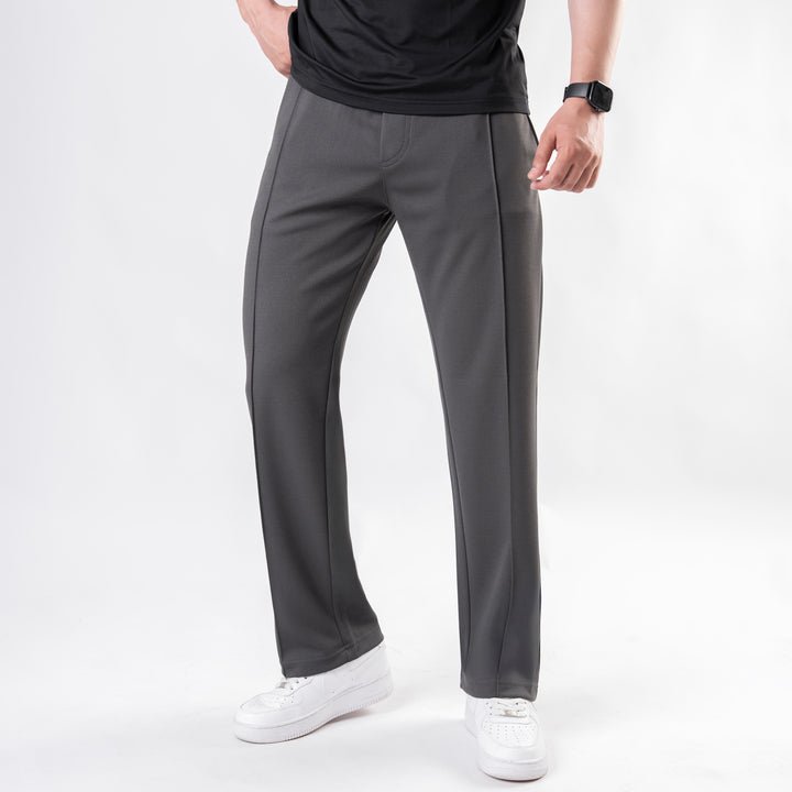 Pleated Loose Fit Trouser - Charcoal - Image 2