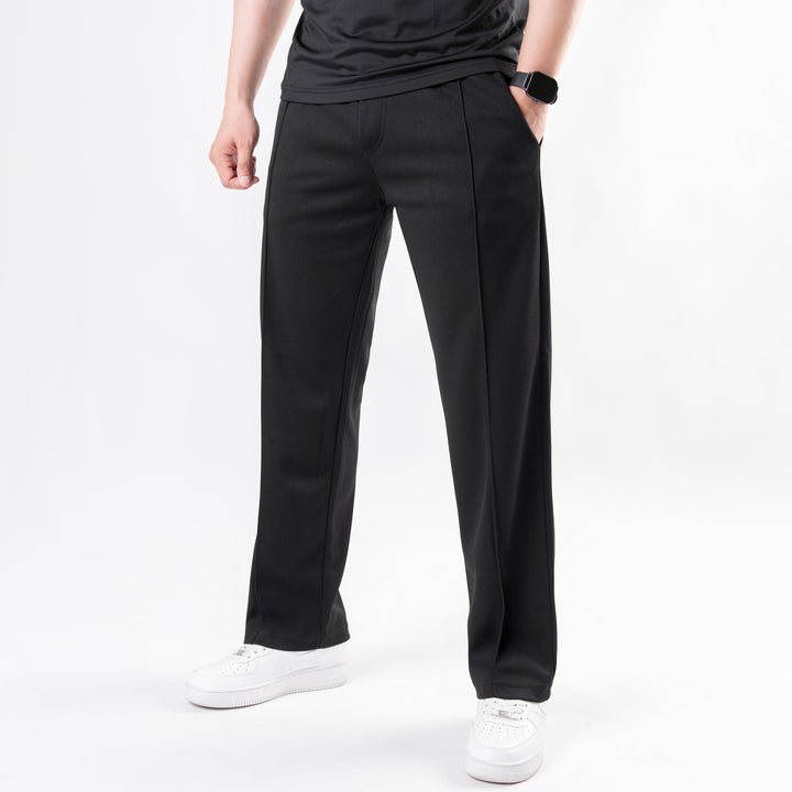 Pleated Loose Fit Trouser - Black - Image 2