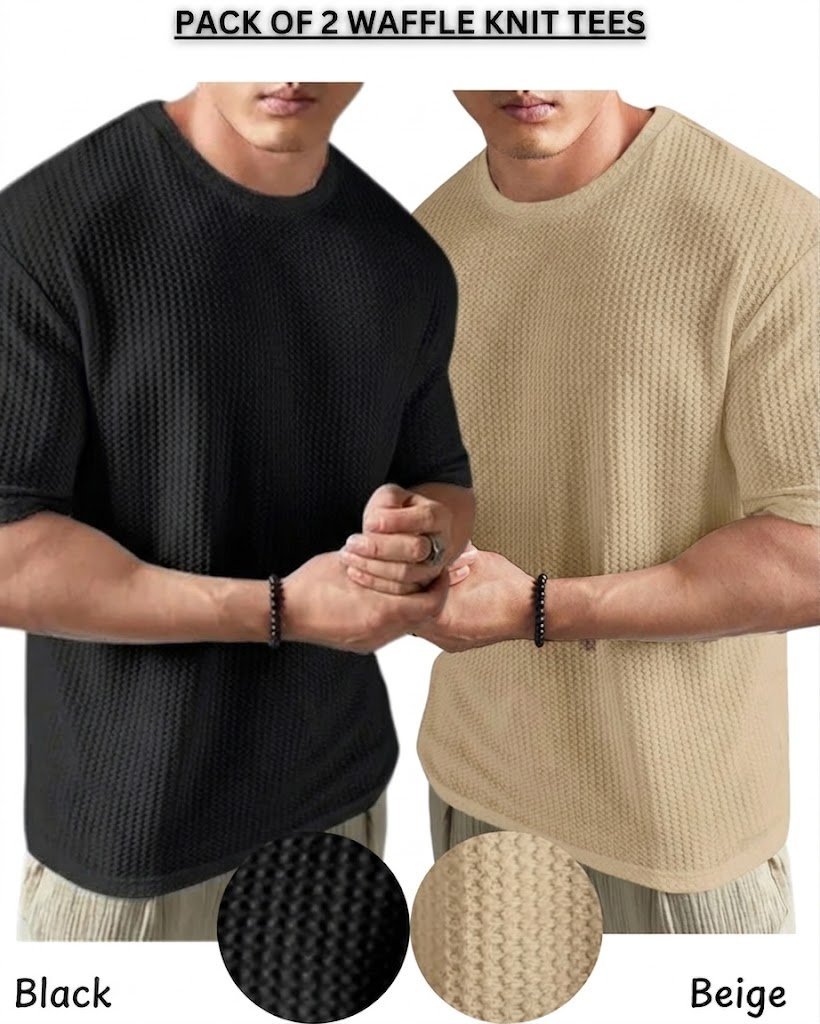 Pack of 2 – Waffle Knit Tees