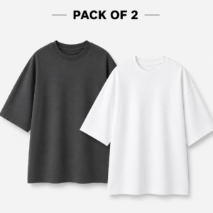 Pack of 2 Oversized Drop Shoulder
