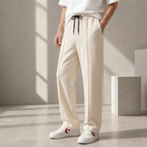 Pleated Trousers – Back Pocket – Off-White